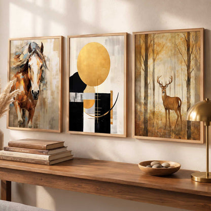 Modern Wall Art  Paintings for Living Room - Wall Poster With frames