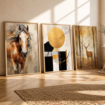 Modern Wall Art  Paintings for Living Room - Wall Poster With frames