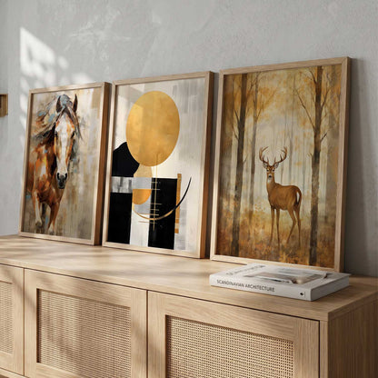 Modern Wall Art  Paintings for Living Room - Wall Poster With frames