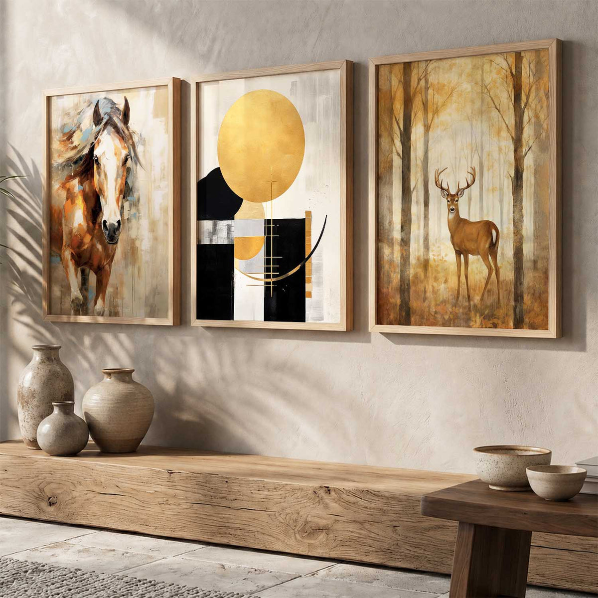 Modern Wall Art  Paintings for Living Room - Wall Poster With frames