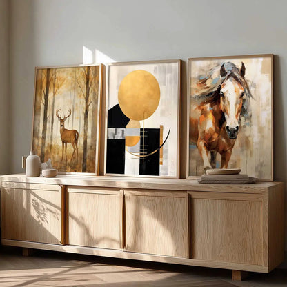 Modern Wall Art  Paintings for Living Room - Wall Poster With frames
