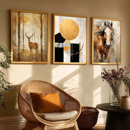 Modern Wall Art  Paintings for Living Room - Wall Poster With frames