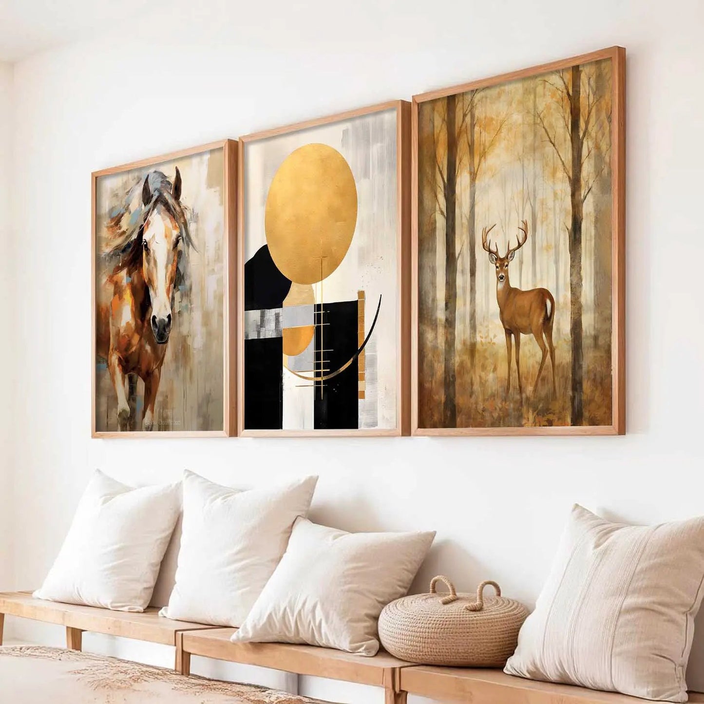 Modern Wall Art  Paintings for Living Room - Wall Poster With frames