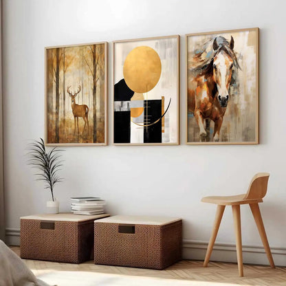 Modern Wall Art  Paintings for Living Room - Wall Poster With frames