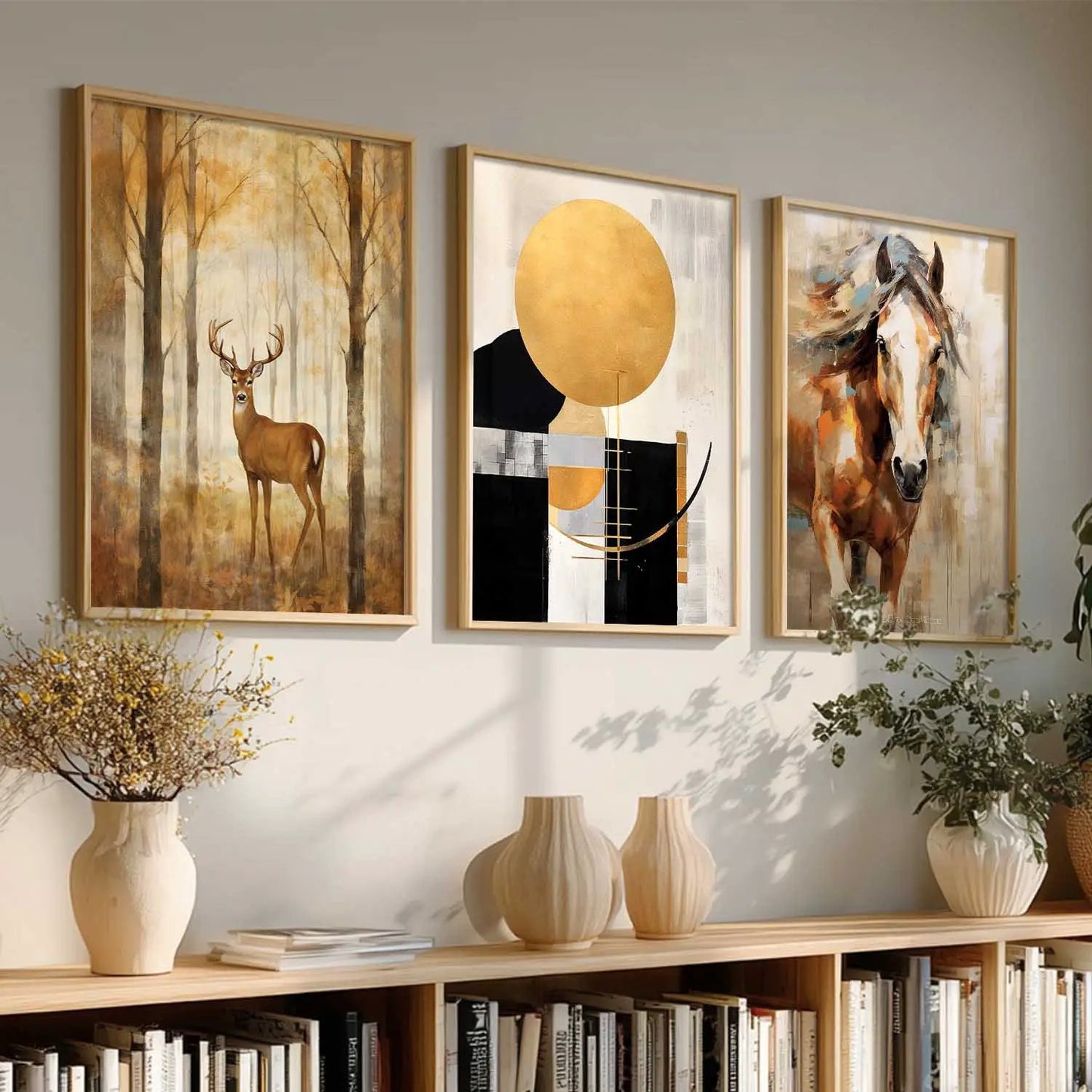 Modern Wall Art  Paintings for Living Room - Wall Poster With frames