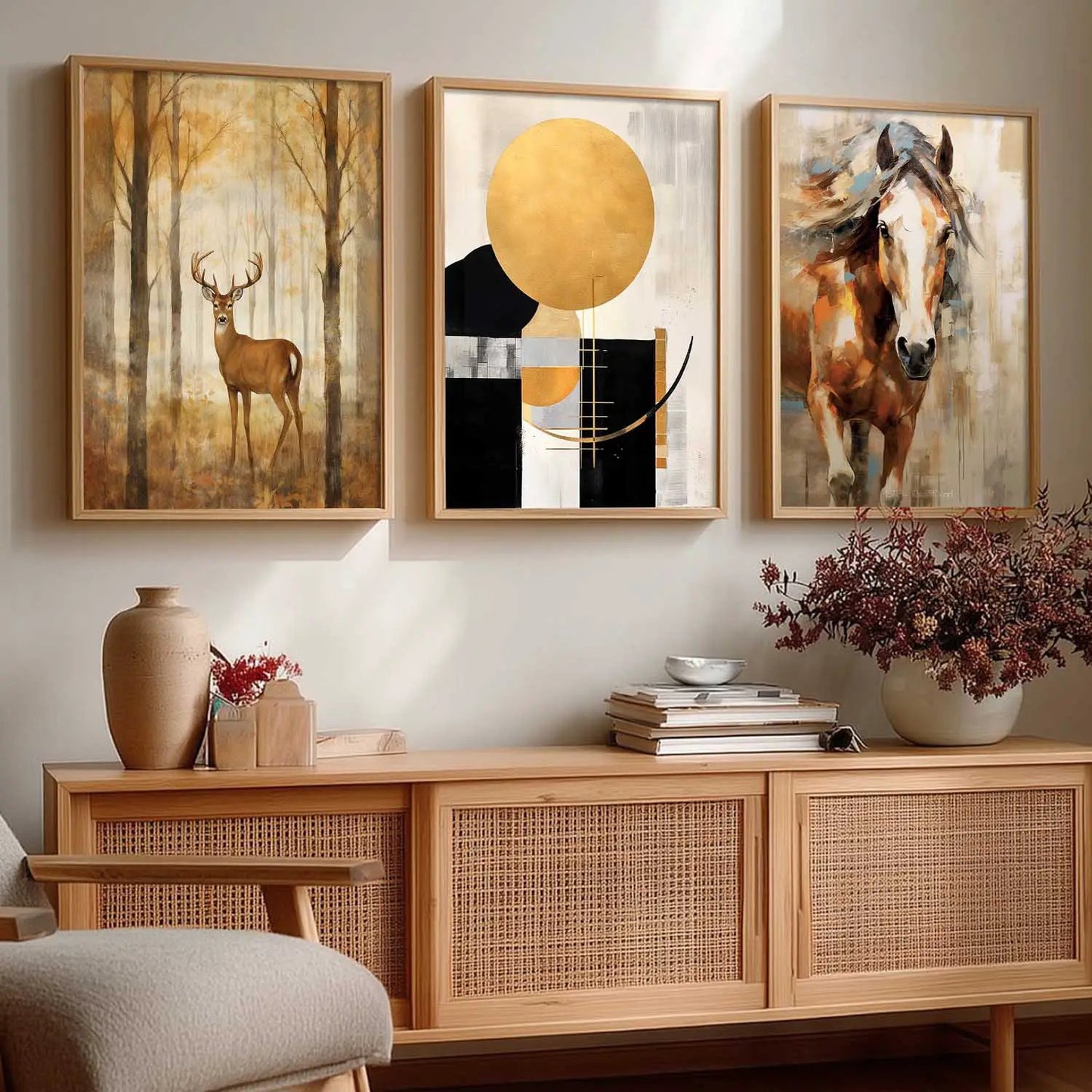 Modern Wall Art  Paintings for Living Room - Wall Poster With frames