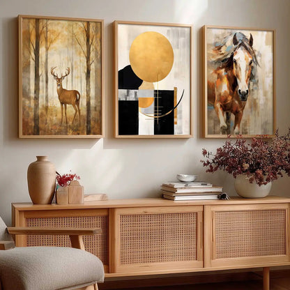 Modern Wall Art  Paintings for Living Room - Wall Poster With frames