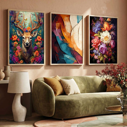 Modern Wall Art Paintings for Living Room - Wall Poster With frames