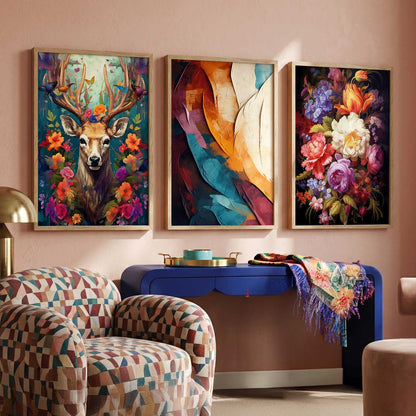 Modern Wall Art Paintings for Living Room - Wall Poster With frames
