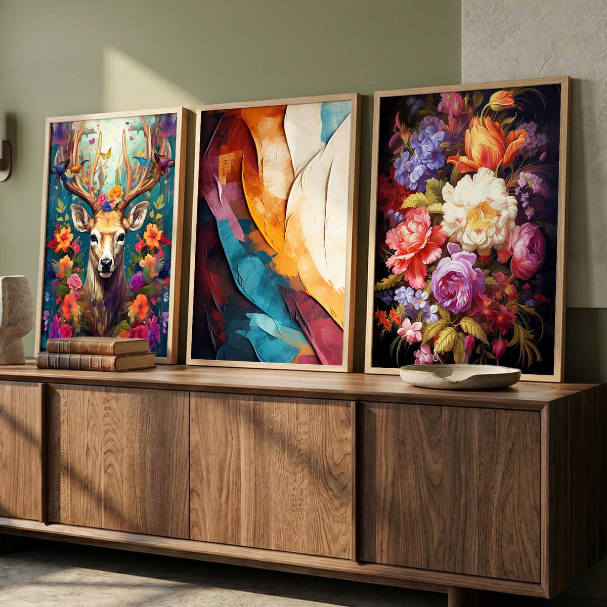 Modern Wall Art Paintings for Living Room - Wall Poster With frames