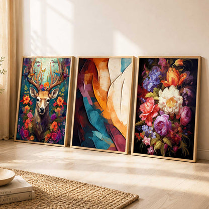 Modern Wall Art Paintings for Living Room - Wall Poster With frames