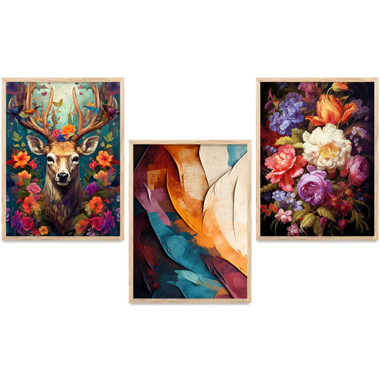 Modern  Wall   Art Paintings for Living Room - Wall Poster With frames