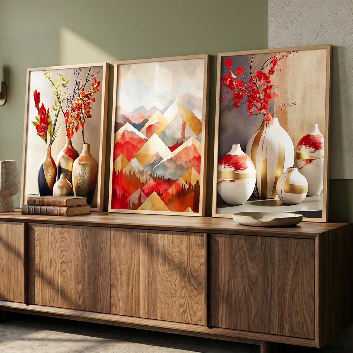 Modern   Wall  Art  Paintings for Living Room - Wall Poster With frames
