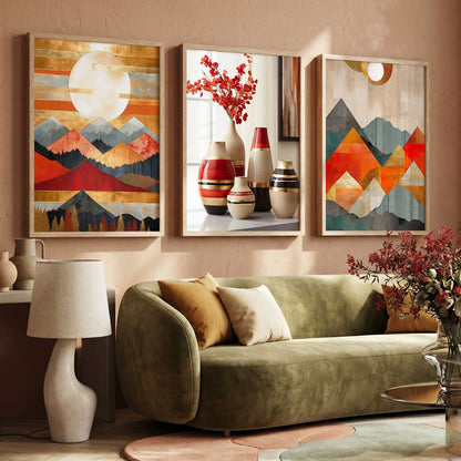 Modern  Wall  Art Paintings for Living Room - Wall Poster With frames