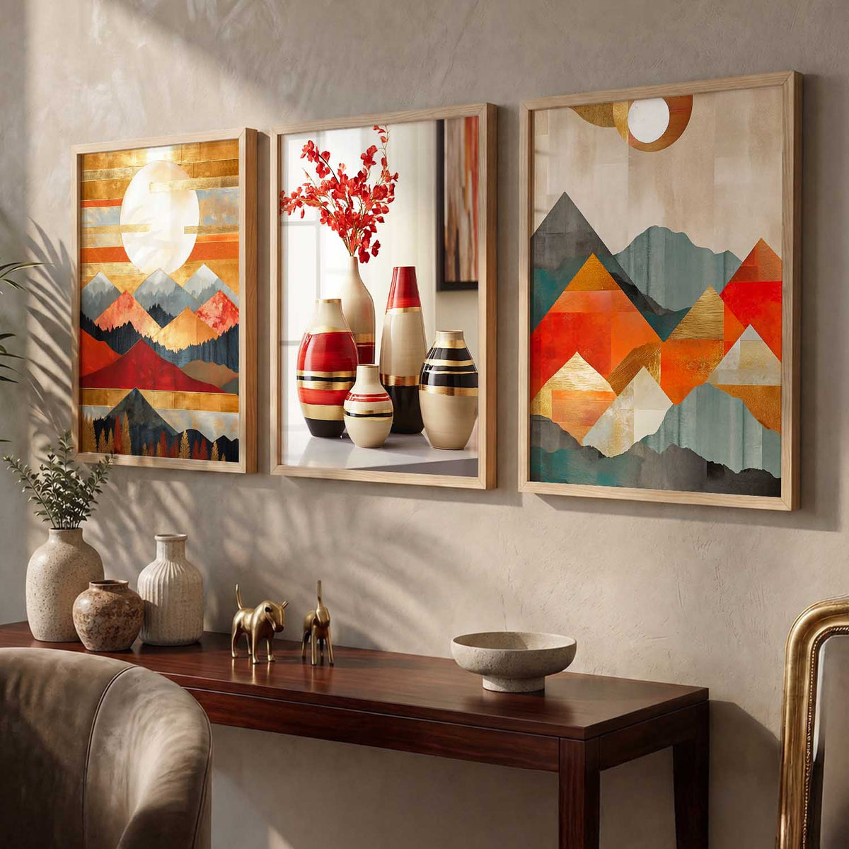 Modern  Wall  Art Paintings for Living Room - Wall Poster With frames