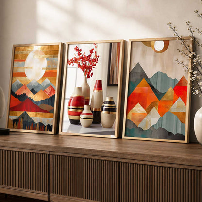 Modern  Wall  Art Paintings for Living Room - Wall Poster With frames