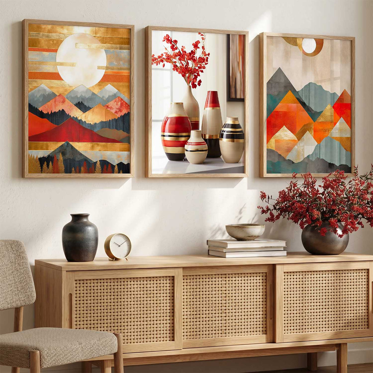 Modern  Wall  Art Paintings for Living Room - Wall Poster With frames