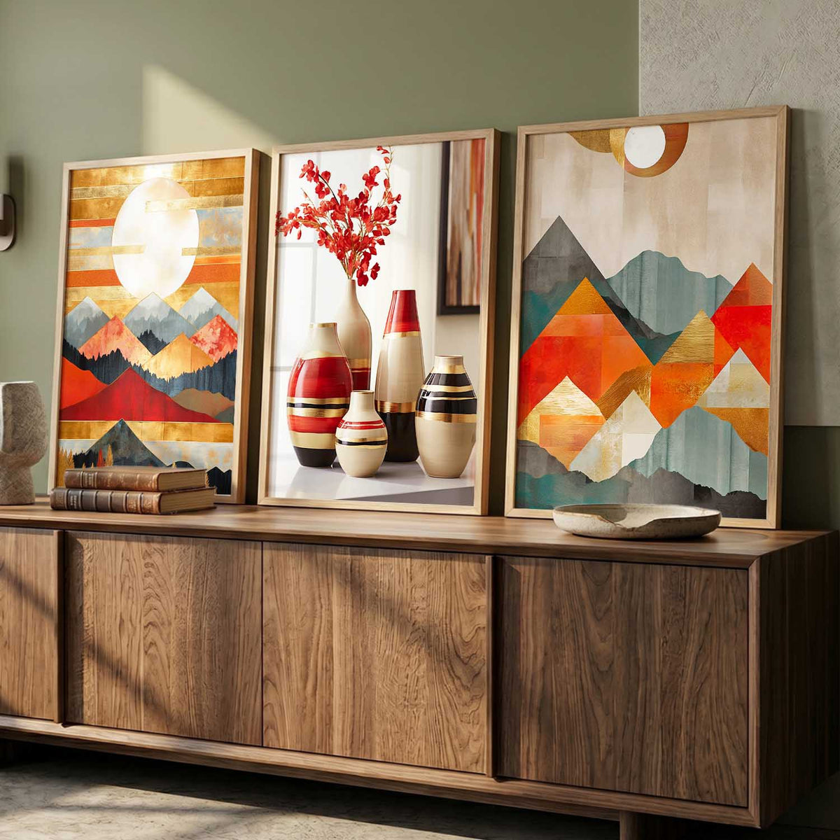 Modern  Wall  Art Paintings for Living Room - Wall Poster With frames