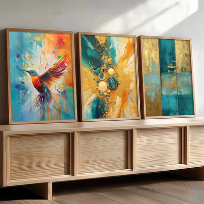 Modern  Wall  Art  Paintings for Living Room - Wall Poster With frames