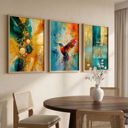 Modern  Wall  Art  Paintings for Living Room - Wall Poster With frames
