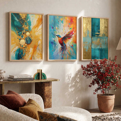 Modern  Wall  Art  Paintings for Living Room - Wall Poster With frames