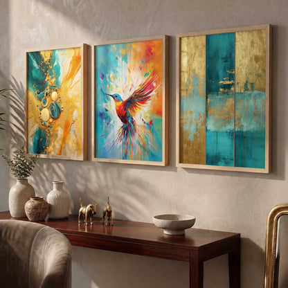 Modern  Wall  Art  Paintings for Living Room - Wall Poster With frames