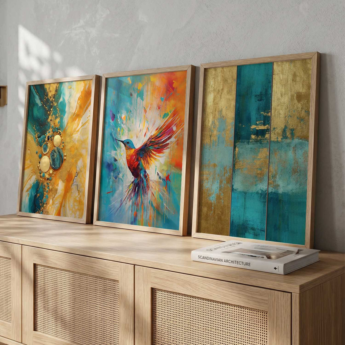 Modern  Wall  Art  Paintings for Living Room - Wall Poster With frames