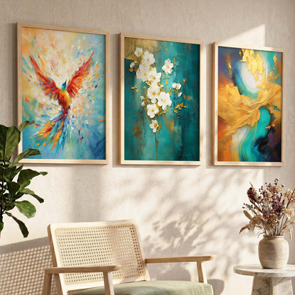 Modern Wall Art  Paintings for Living Room - Wall Poster With frames