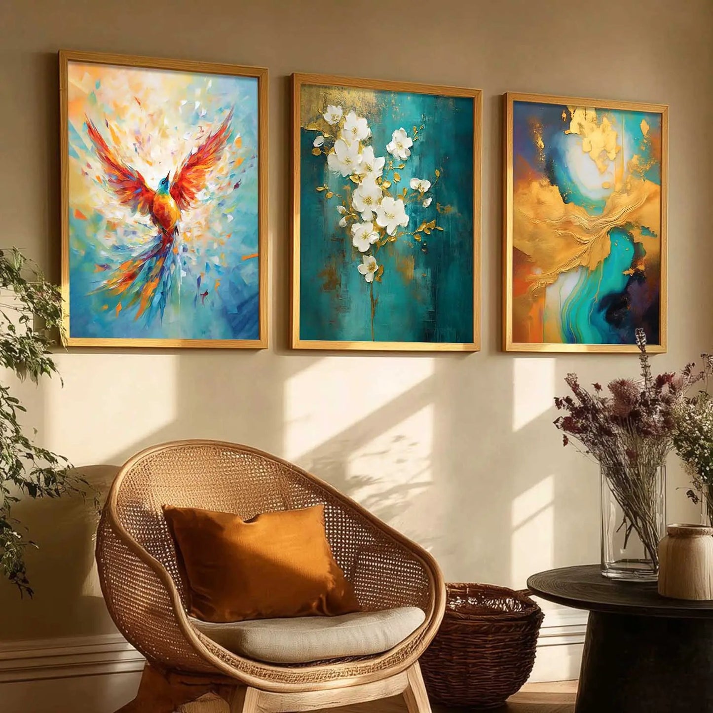 Modern Wall Art  Paintings for Living Room - Wall Poster With frames
