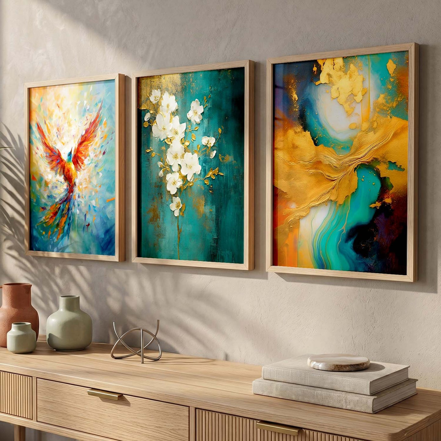 Modern Wall Art  Paintings for Living Room - Wall Poster With frames