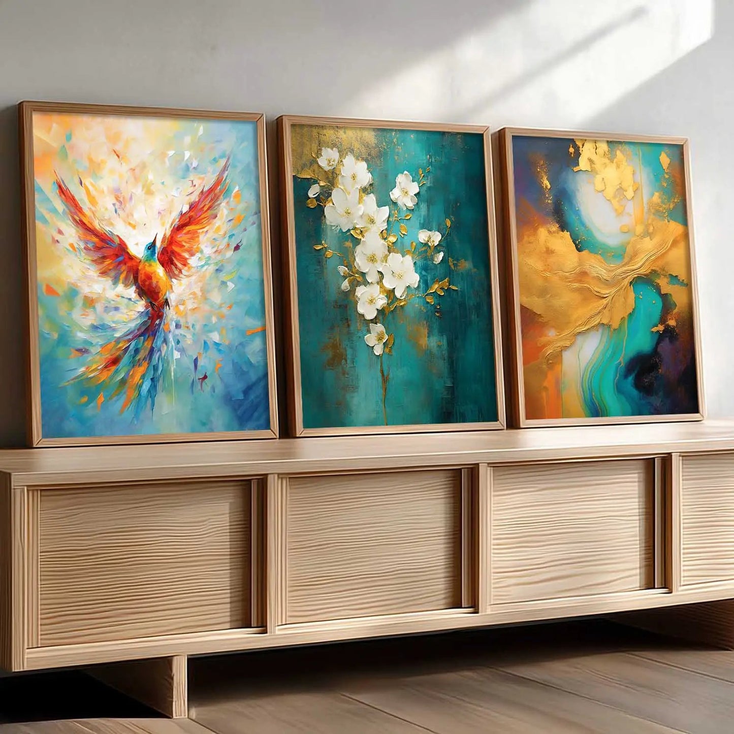 Modern Wall Art  Paintings for Living Room - Wall Poster With frames