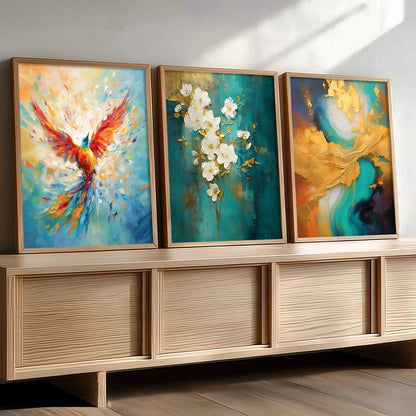 Modern Wall Art  Paintings for Living Room - Wall Poster With frames