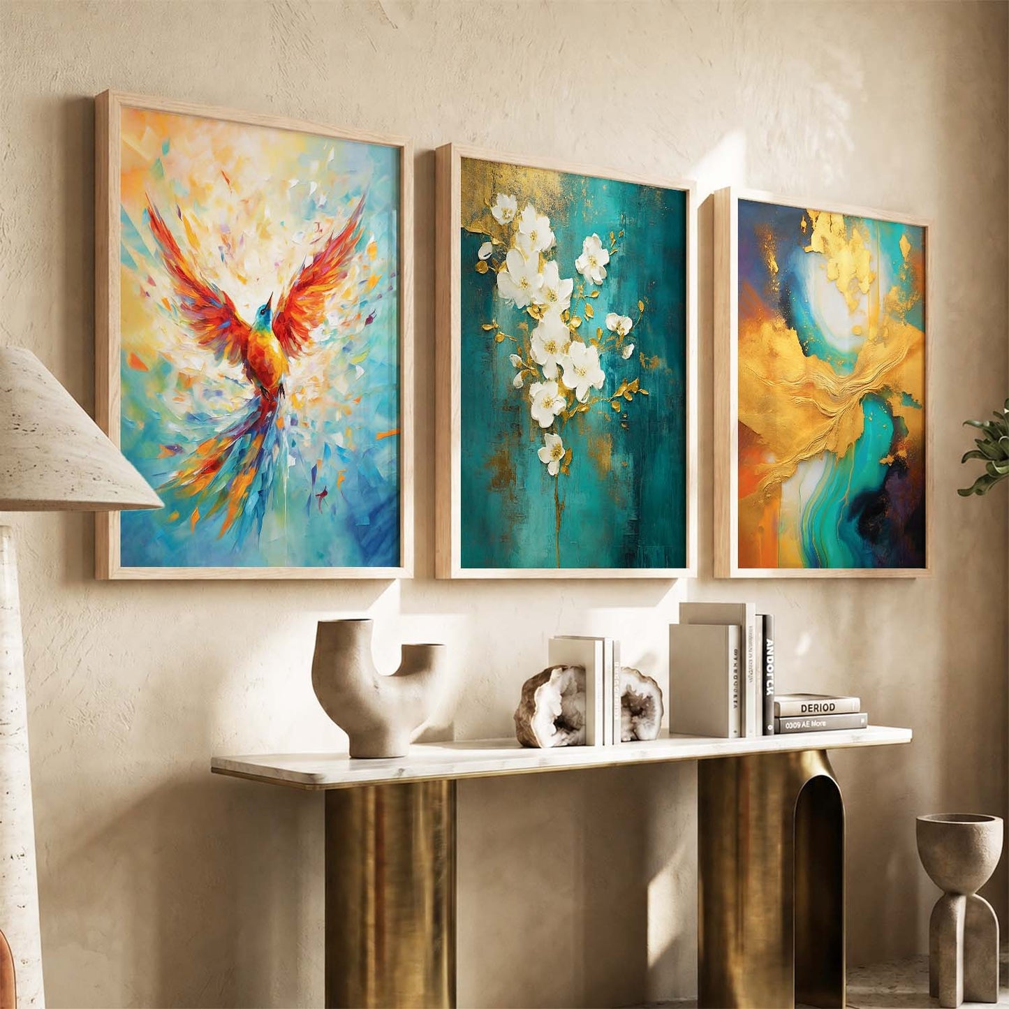 Modern Wall Art  Paintings for Living Room - Wall Poster With frames
