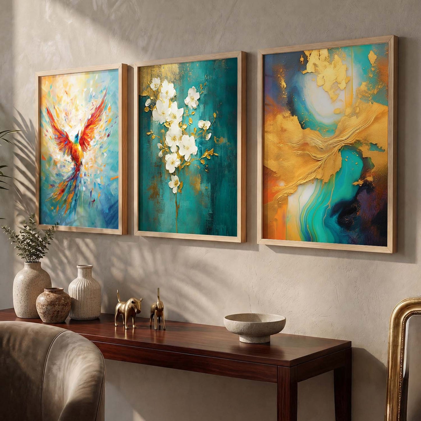 Modern Wall Art  Paintings for Living Room - Wall Poster With frames