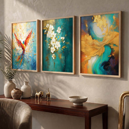 Modern Wall Art  Paintings for Living Room - Wall Poster With frames