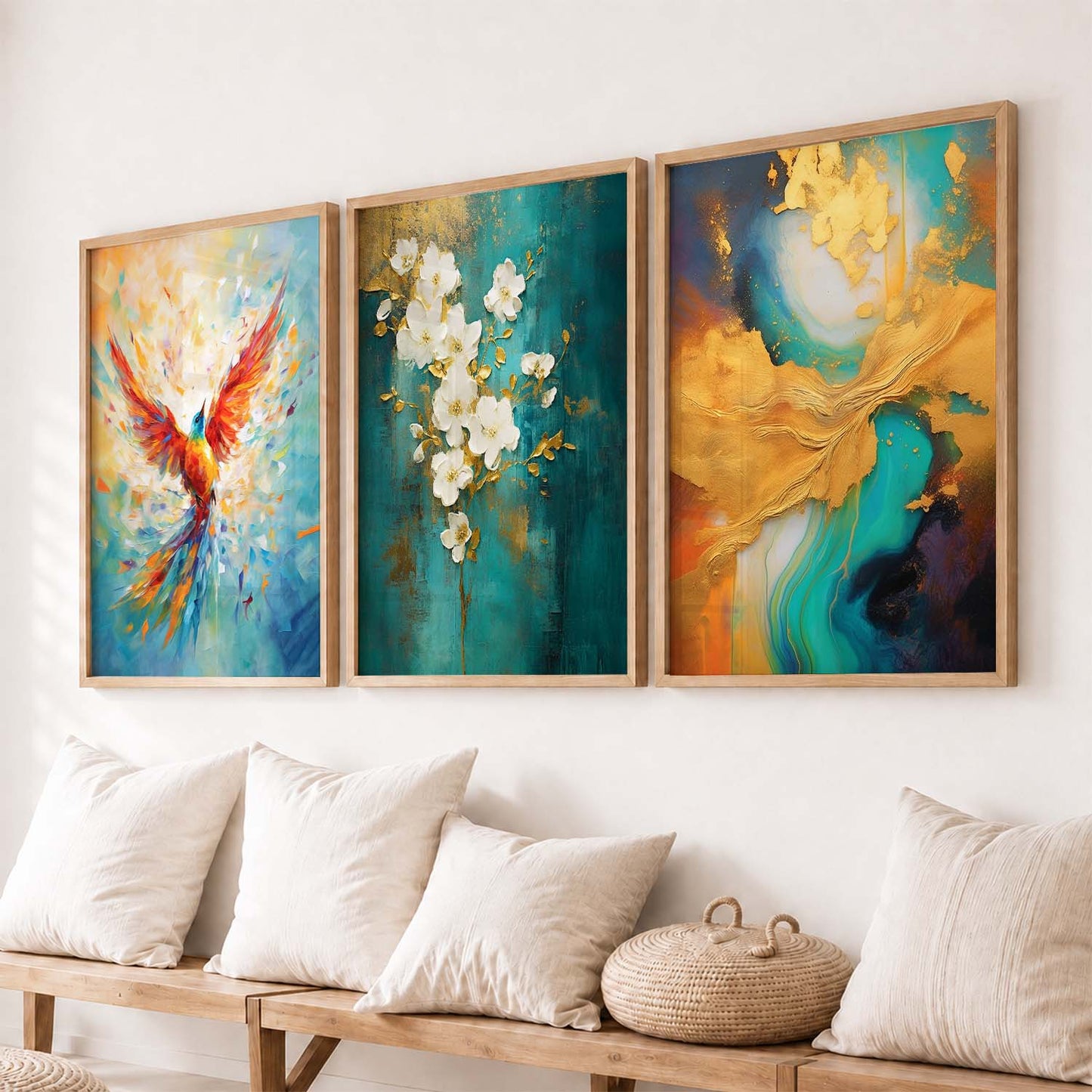 Modern Wall Art  Paintings for Living Room - Wall Poster With frames