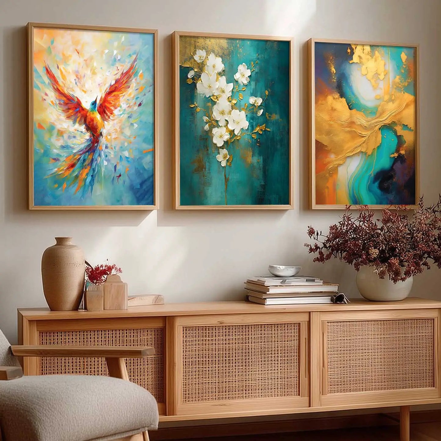 Modern Wall Art  Paintings for Living Room - Wall Poster With frames