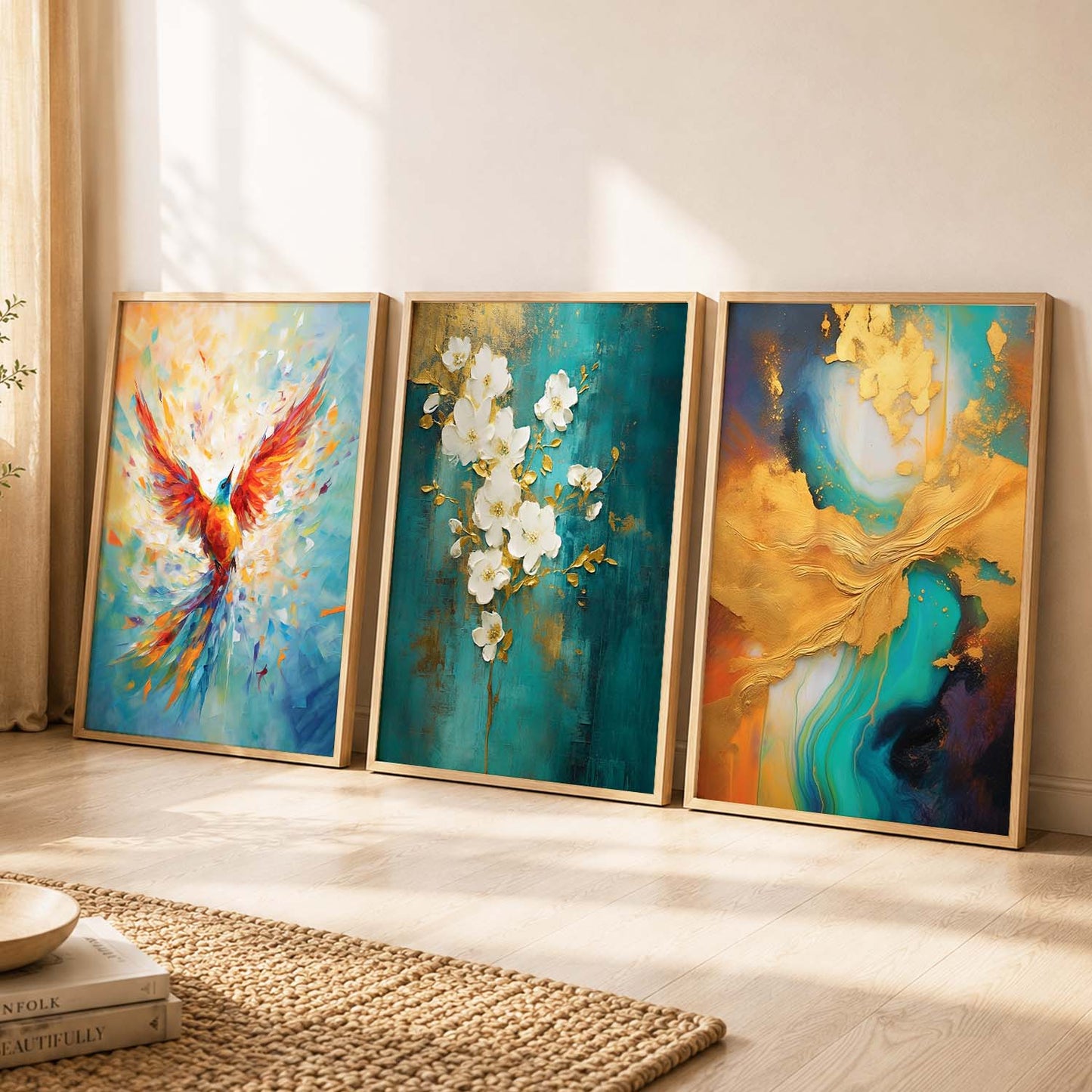 Modern Wall Art  Paintings for Living Room - Wall Poster With frames