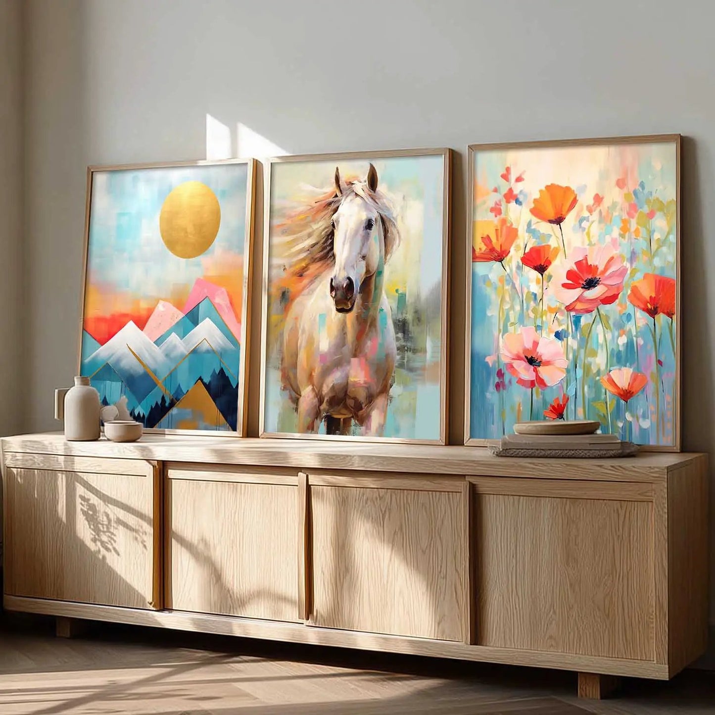 Modern  Wall  Art  Paintings for Living Room - Wall Poster With frames