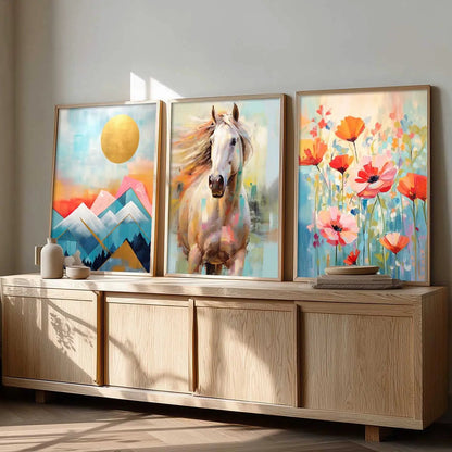 Modern  Wall  Art  Paintings for Living Room - Wall Poster With frames