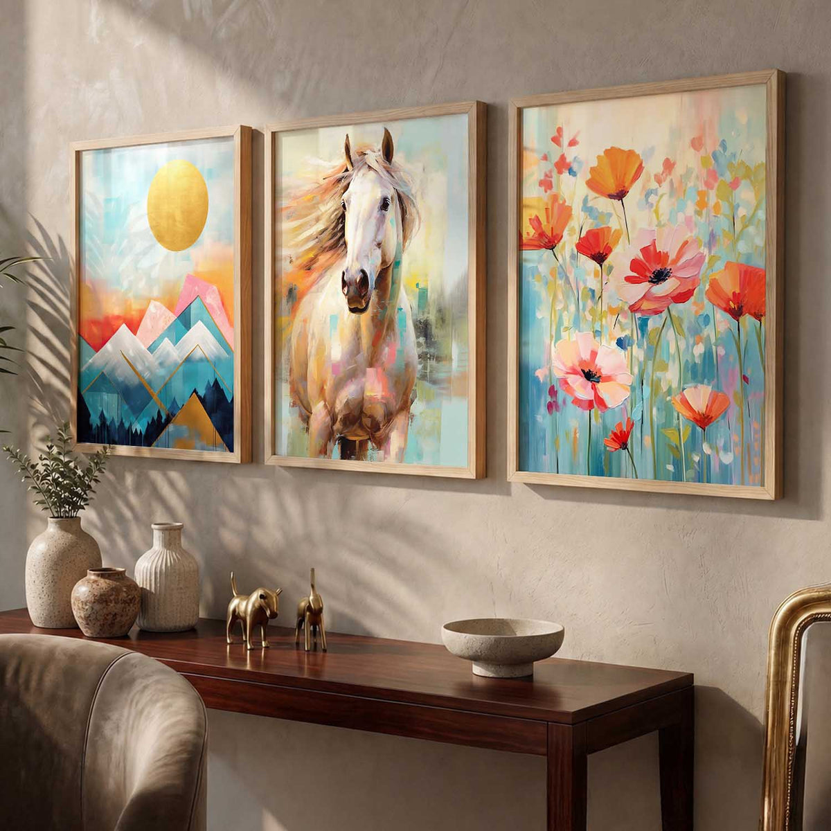 Modern  Wall  Art  Paintings for Living Room - Wall Poster With frames