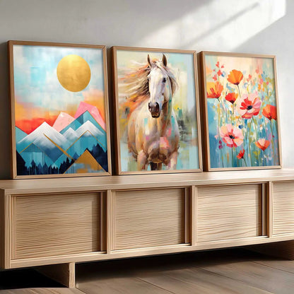 Modern  Wall  Art  Paintings for Living Room - Wall Poster With frames