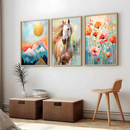 Modern  Wall  Art  Paintings for Living Room - Wall Poster With frames