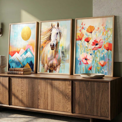 Modern  Wall  Art  Paintings for Living Room - Wall Poster With frames