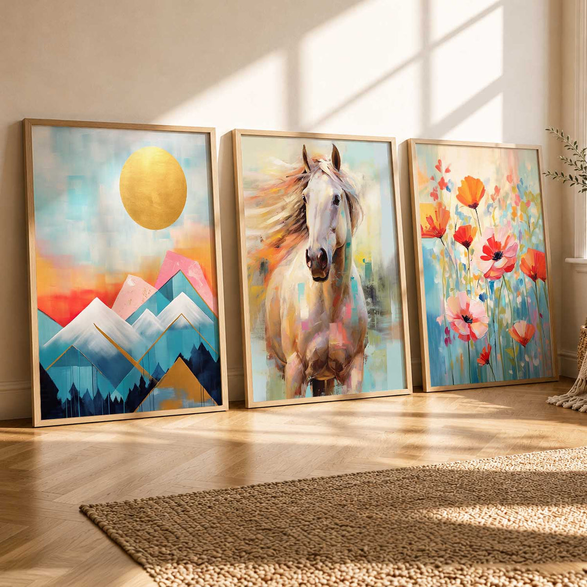Modern  Wall  Art  Paintings for Living Room - Wall Poster With frames