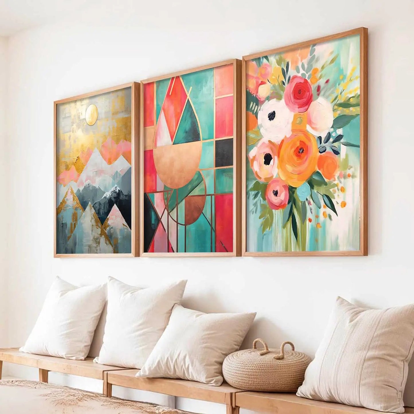 Modern Wall  Art  Paintings for Living Room - Wall Poster With frames