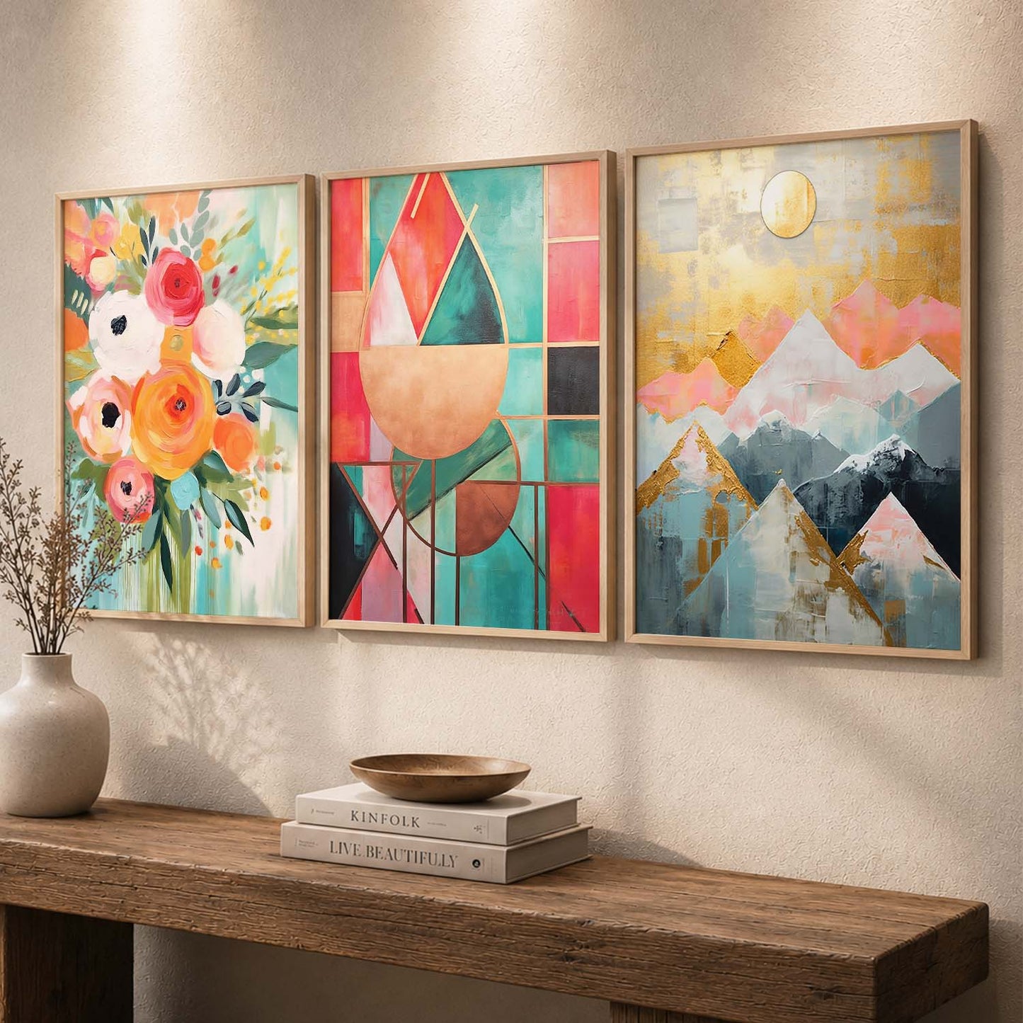 Modern Wall  Art  Paintings for Living Room - Wall Poster With frames