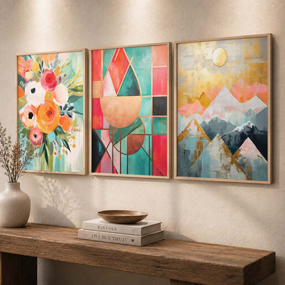 Modern Wall  Art  Paintings for Living Room - Wall Poster With frames