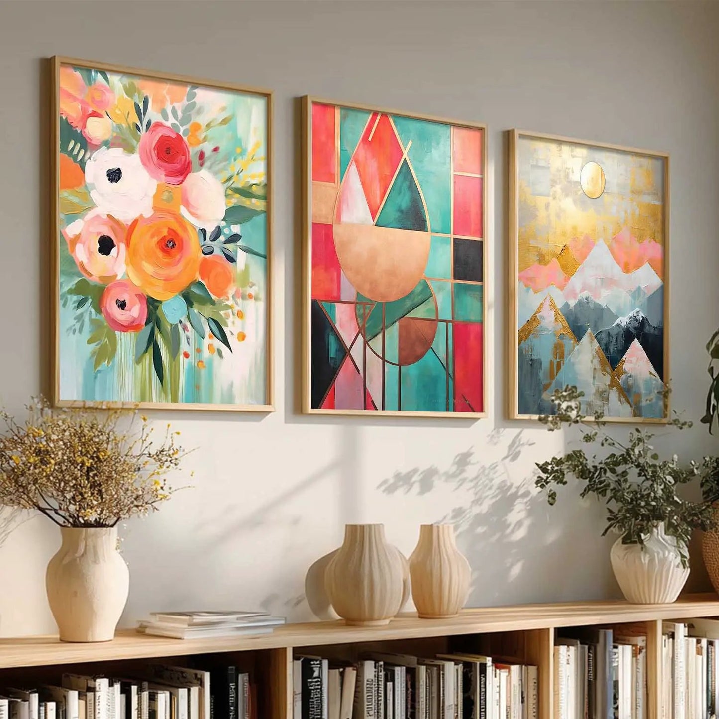 Modern Wall  Art  Paintings for Living Room - Wall Poster With frames