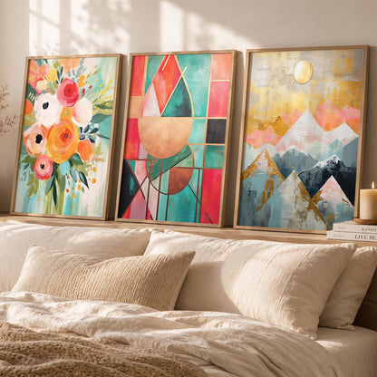Modern Wall  Art  Paintings for Living Room - Wall Poster With frames